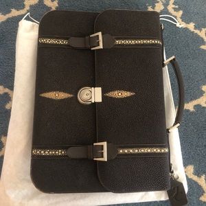 Sting ray skin brief case